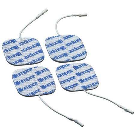 sachet de 4 ELECTRODES AUTOCOLLANTES Dura Stick 50 x 50 fil Réf 42190 par  40 sachets 